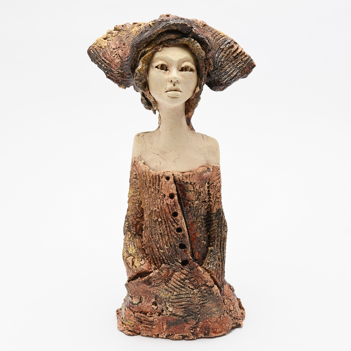 rzeźba ceramiczna - ceramika szamotowa, rzeźba wykonana ręcznie